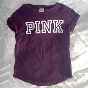 Burgundy PINK tee